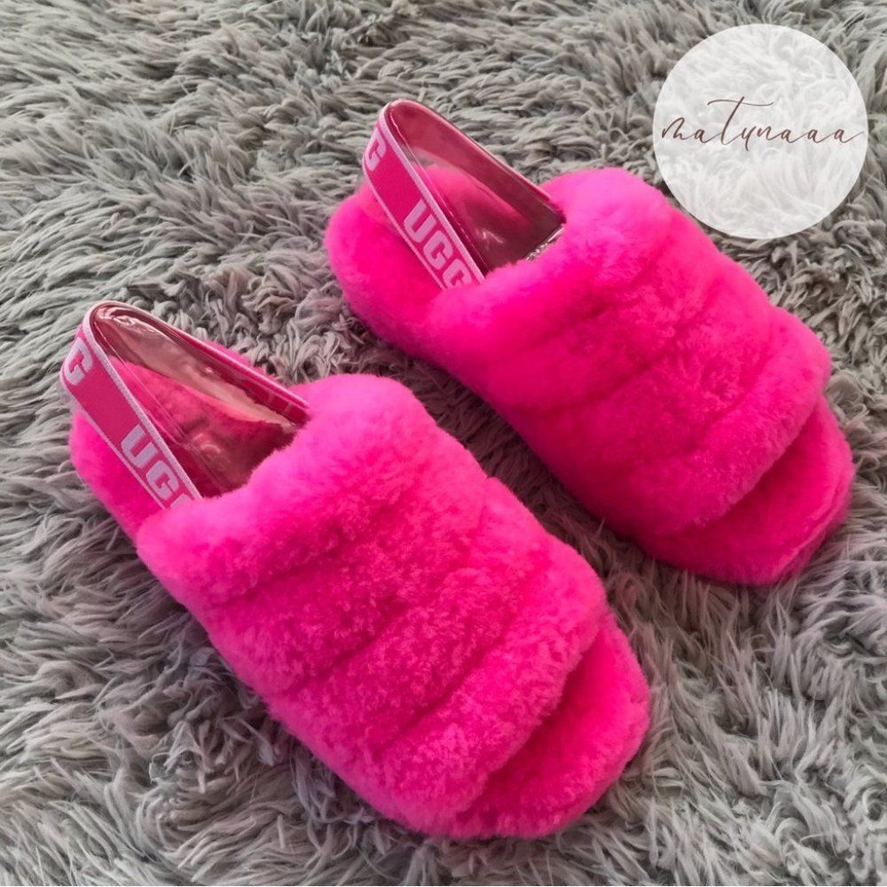 Ugg Fluff Yeah Slide in Taffy Pink 5